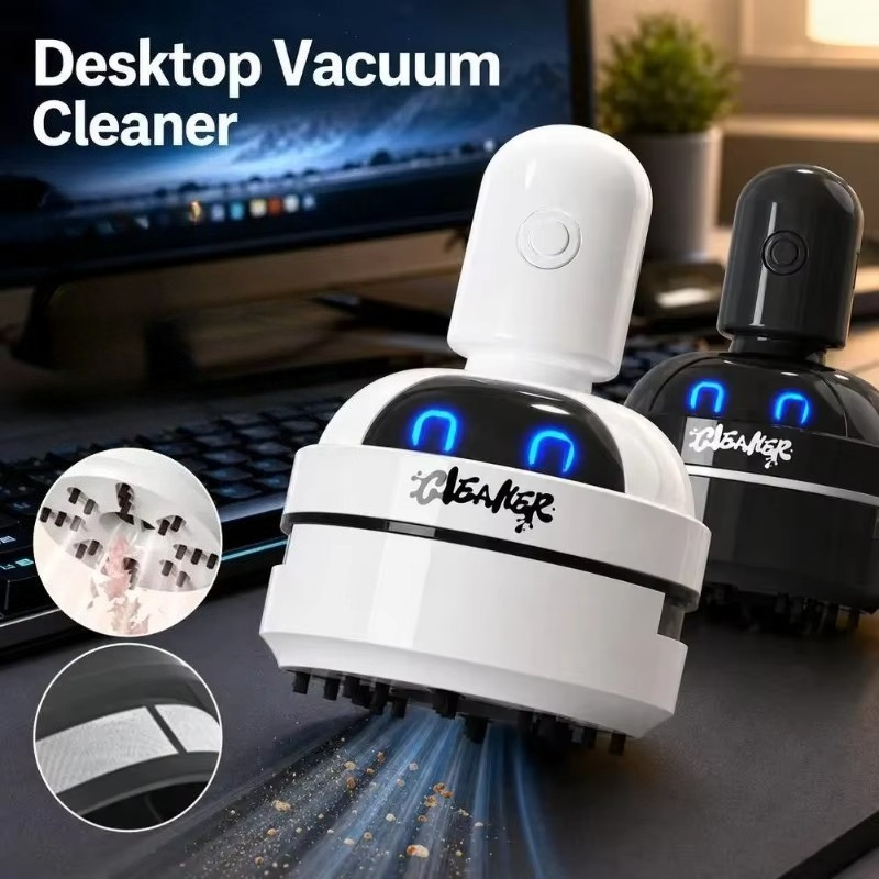 Odkurzacz biurkowy, kreskówkow – Mini Desktop Vacuum Cleaner For Eraser Dust recenzja i cena