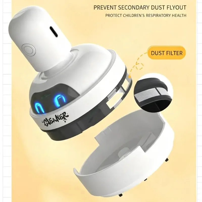Odkurzacz biurkowy, kreskówkow – Mini Desktop Vacuum Cleaner For Eraser Dust recenzja i cena